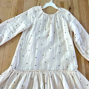 Kids Cream Polka Dot Dress